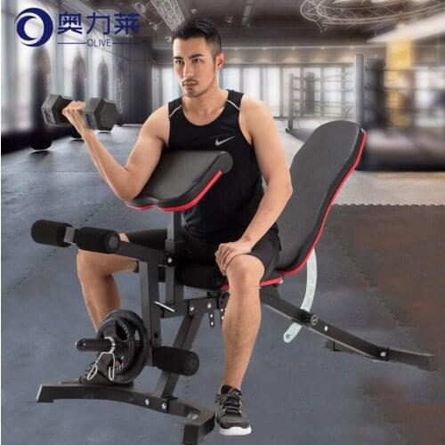 Bird Bench Press Dumbbell Bench Sit-up Board Assist Fitness Equipment Home Multifunctional Fitness Chair
