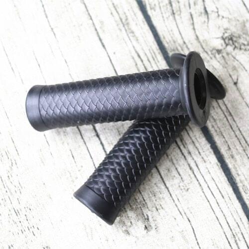 Universal 7/8'' 22mm Motorcycle Handlebar Hand Grips Bar End Fish scales grips retro modified Handgrip