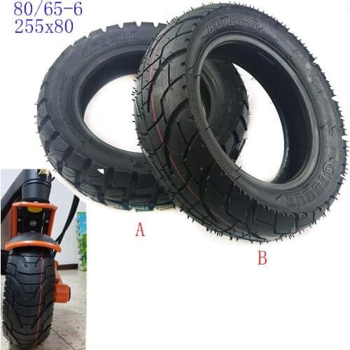 80/65-6 Tire Inner and Outer Tyre for Electric Scooter Zero 10x Dualtron KuGoo M4 Upgrade 10 Inch 10x3.0 255x80 Off Road Tire