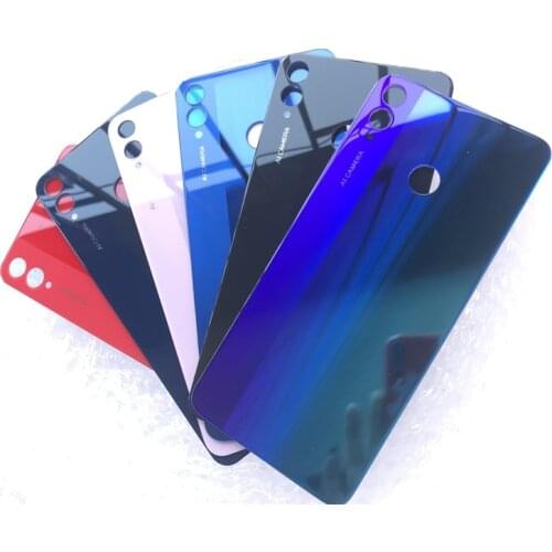 Honor8X Original Rear Housing For Huawei Honor 8X Glass Back Cover Repair Replace Phone Battery Door Case + Logo Sticker Glue