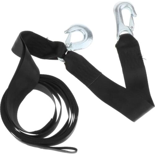 2 Inch x20 Foot Boat Trailer Winch Strap with Two Hooks Heavy Duty Equipment