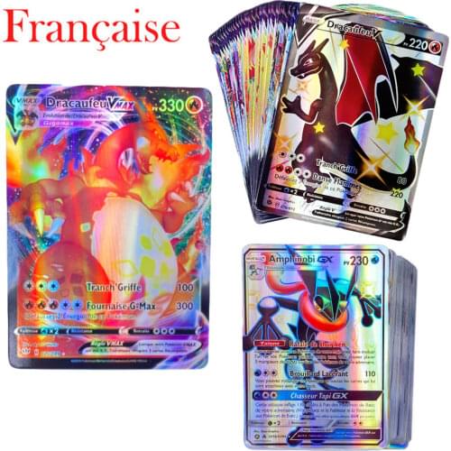 French Version Pokemon Card Featuring 145 V 54 VMAX 200 Gx 100 Tag Team 20 MEGA 20 EX 1 Tarak