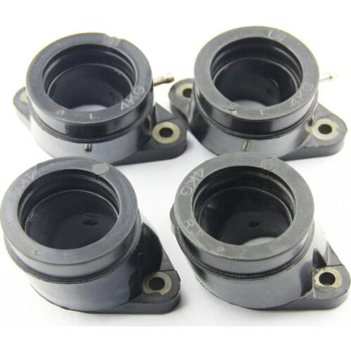 4pcs Motorcycle Carburetor Interface Manifold Intake Glue for Yamaha XJR1200 XJR1300 OEM：4KG-13586-01 4KG-13596-00 4KG-13586-00