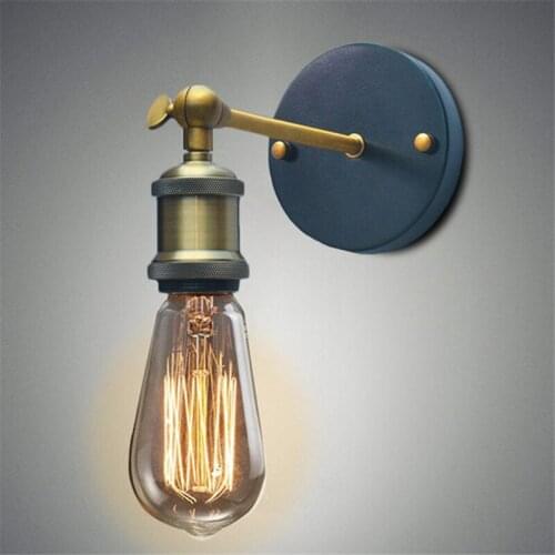 Four Styles Loft Style American Industrial Creative Iron Wall Light Vintage Bar Lamp Coffee Shop Light Restaurant Wall Lamp