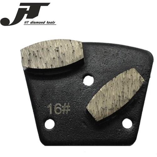 Free shipping Abrasive tapezoid metal bond sase diamond floor concrete grinding pads for terrazzo 12pcs