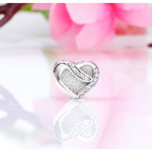 Authentic 925 Sterling Silver Beads New Love And Fashion Heart Shaped Beads Fit Original Pandora Bracelet For Women Diy Jewelry