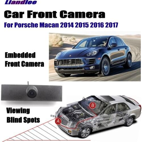 Car Front View Camera For Porsche Macan 2014 2015 2016 2017 Not Rear View Backup Parking Camera HD CCD Night Vision
