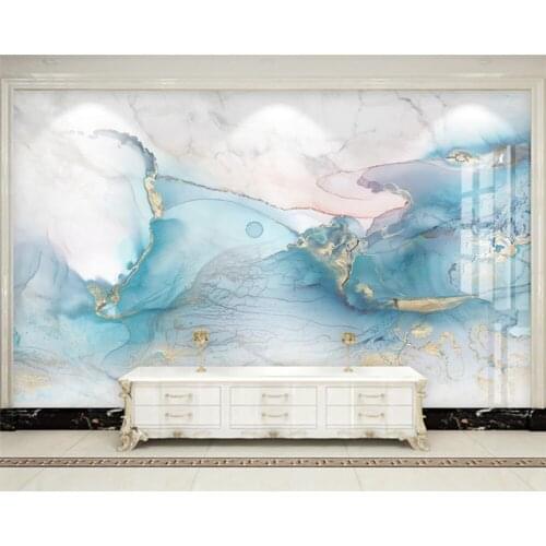 Beibehang Nach papel de parede wand papier Moderne Licht Luxus Fliesen Blau Klassische Marmor TV Hintergrund Tapete