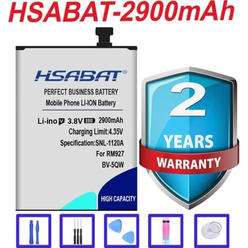 BV-5QW original HSABAT 100% New Top Brand Battery Use for Nokia lumia 929 930 RM927 2900mAh