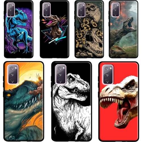 T Rex Dinosaur Tyrannosaurus Case For Samsung Galaxy S21 Ultra S20 FE S8 S9 S10 Plus Note 20 Ultra Note 10 Plus Cover