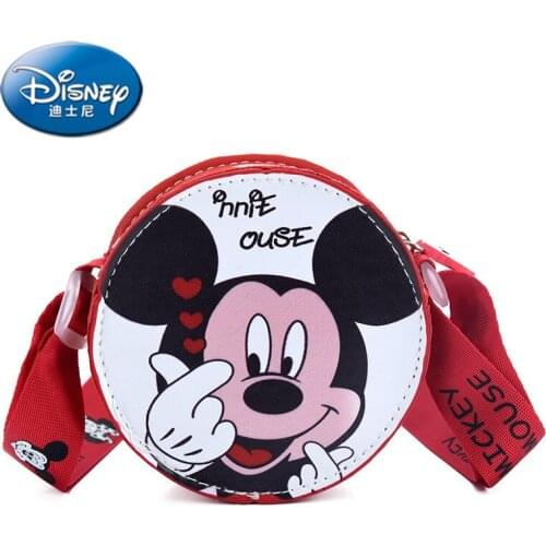 Disney Childrens Mini Bag Cartoon Cute Mickey Minnie Donald Duck Winnie the Pooh Small Round Bag Coin Purse Girl Crossbody Bag