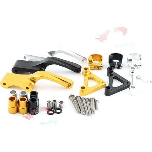 For DUCATI 696/796/795 Adjustable Steering Stabilizer Damper Bracket Mount Kit