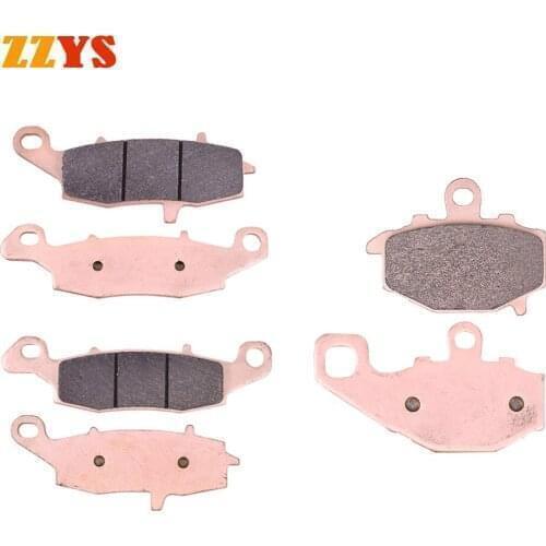 Motorcycle Front Rear Brake Pads Set For CF MOTO 650 NK 2012-2013 650 TR 2013 For Kawasaki ZRX400 ZR400 E3 ZR400E ZRX ZR 400
