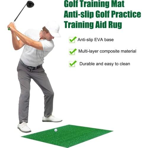 Golf Training Mat Golf Mat Non-slip EVA Base Durable And Easy To Clean Golf Percussion Mat Swing Training Aid Golf Equipment