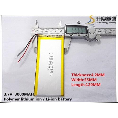 Best battery brand 3.7 V tablet battery 3000 mah ultra-thin high-capacity DIY tablet 4255120