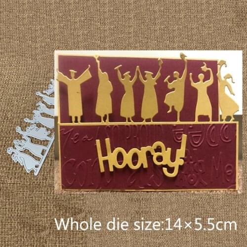 New Design Craft Metal Cutting Dies cut die Happy Graduates Scrapbooking Album DIY Paper Card Craft Embossing Die Cuts