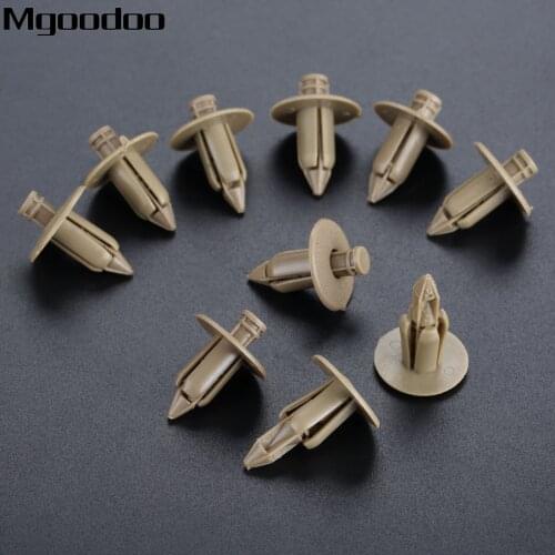 Mgoodoo 39964090 50Pcs Car Fastneres Clisp Rivet Trim Panel Fastener Clips Door Beige For VOLVO C70 S60 S80 V70