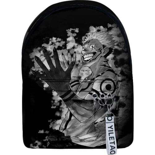 2020 New Fashion Casual 3D Jujutsu Kaisen backpack Schoolbag Men/Women Shoulder Travel Bag Print Hip Hop Teenage Girls bag