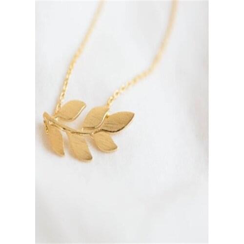 New Arrival Fashion Jewelry Leaf necklace dainty handmade necklace for birthday wedding bridesmaid jewelry
