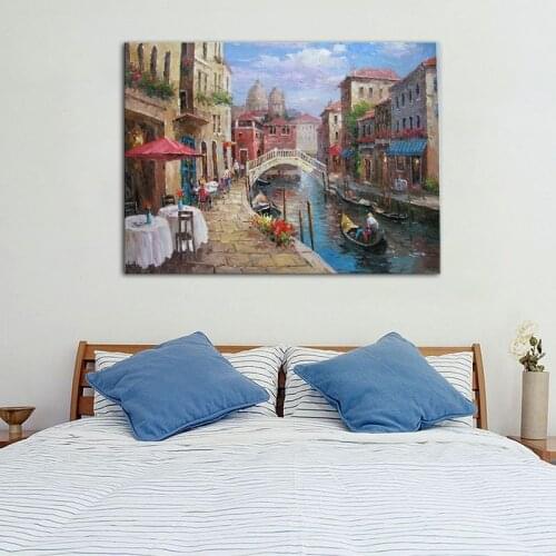 Store front knife oil paintings for decoration,hand painted