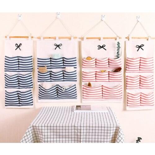 Hanging Multi-layer Pocket Hook Storage Bag Storage Cabinet Cabinet Bedroom Bathroom Cloth Handbag Magazine Office Cabinet