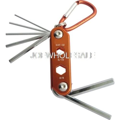 RAF-02 Foldable Keyring 11 In 1 Allen wrench,hand tool set