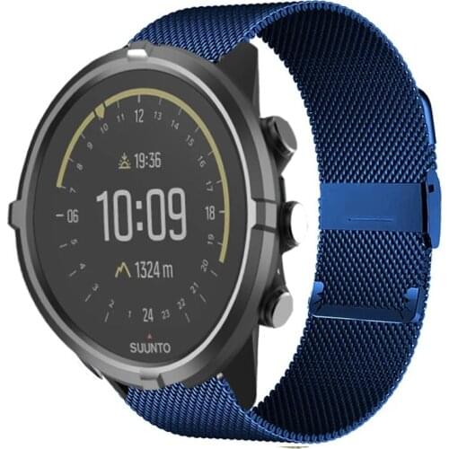 Metal Watch Band Strap for SUUNTO 9 Baro 24mm Bands Outdoor Sport Silicone Smartwatch Belt for SUUNTO 9 Watchs Accessory