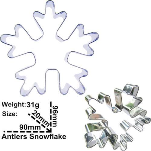 Antlers Snowflake shape biscuit cutting molds, baking tools, cake decorating soft candy tools