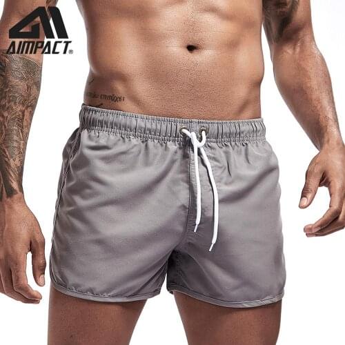 Aimpact Fast Dry Board Shorts for Men Summer Casual Surfing Swimming Beach Short Trunks Male Running Jogging Shorts 3AM2165