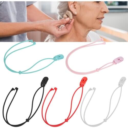 Hearing Aid Anti‑Loss Lanyard Amplifier Behind The Ear Aids Accessory Aid Clip Clamp Rope Protector Holder Children & Adult