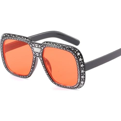 Fashion Sexy Square Sunglasses Women Black White Diamond Frame Shades 2020 New Vintage Colorful Sun Glasses for Women UV400