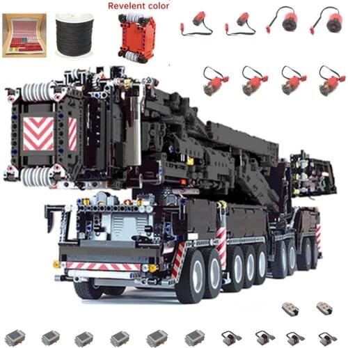 Technology Building Block MOC-20920 Liebherring Ltm11200 Engineering Truck Crane Remote Control RC Assembly Toy Boy Gift