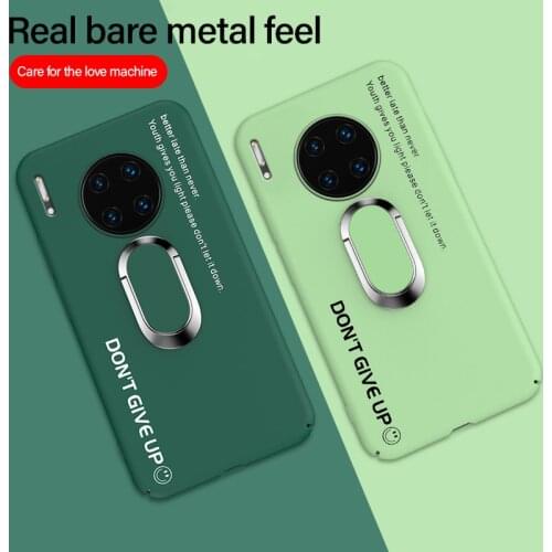 Ultra-thin Colorful Matte Hard PC Phone Case For Huawei Mate 30 20 P40 P30 P20 lite Pro Honor Magnetic Stand Cute Frosted Cover