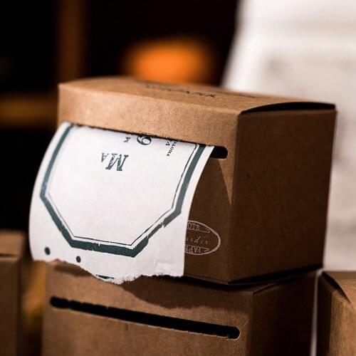 1 Roll Vintage Long Strip Note Writable Material Paper for Scrapbooking Decorative Reminders To Do List Planning Message