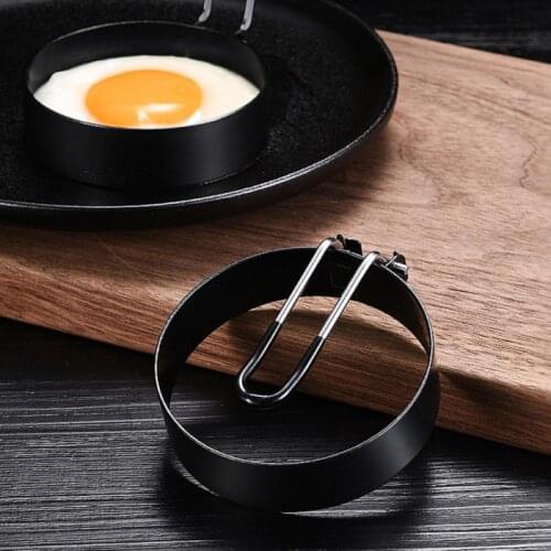 1 PCS Stainless Steel Non-stick Omelette Mold Frying Pan Fried Egg Pancake Cooking Ring Mould Shaper Mold Kitchen Egg Tools