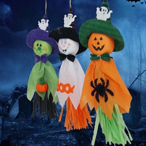 1 Pc/lot 36x17cm Cute Ghost Hanging Hangtag Craft Kids Funny Joking Toys Props For Halloween Decoration Party Supplies