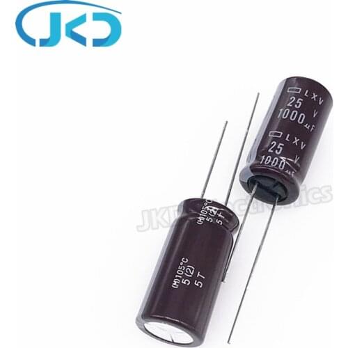20pcs 1000uF 25V1000UF NCC LXV Series 12.5*25mm Low ESR / Impedance 25V1000uF Aluminum Electrolytic Capacitor NIPPON CHEMI CON