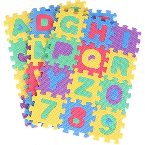 36pcs/set 1:6 1:12 EVA Floor Mat Children Bedroom Furniture Toys Dollhouse Miniature Accessories