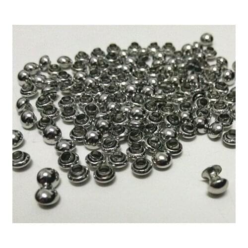 DIY200Sets 4mm Accessories Silver Mushroom Rivets Leather Craft Punk Studs Shipping Free