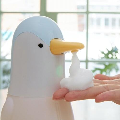 Penguin Automatic Foam Soap Dispenser Non-Contact Induction Mobile Phone Washing For Household Kitchen Bathroom Kindergarten