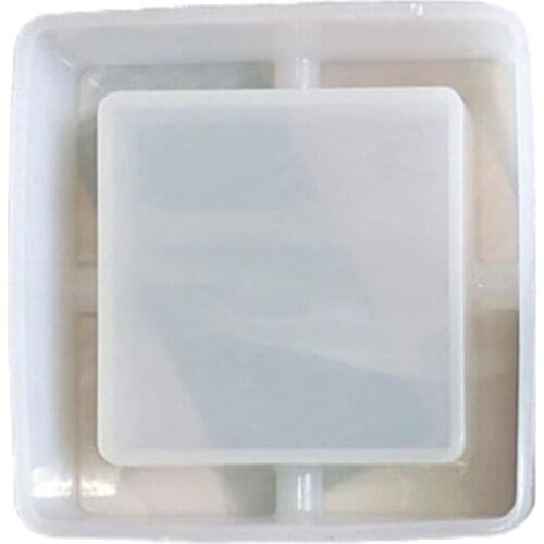 DIY Crystal Epoxy Resin Mold Round/Square/Rhombus/Polygon Ashtray Silicone Mould AXYD