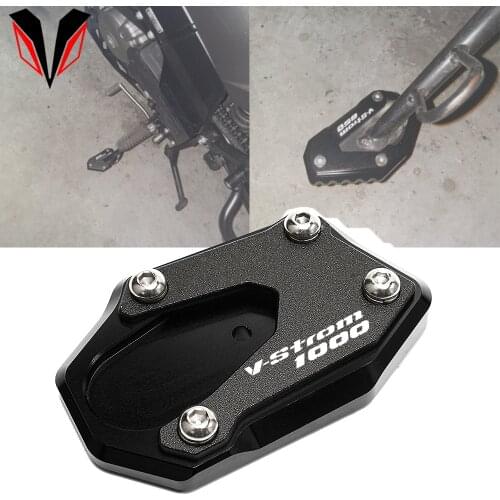 For Suzuki VStrom 1000 DL1000 V-Strom 1000XT 2014-2019 2016 2017 2020 Motorcycle Kickstand Foot Side Stand Extension Pad Plate