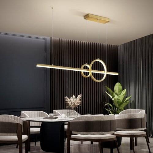 Dining room lamp chandelier modern minimalist personality Nordic style coffee shop bar chandelier household dining room lamps