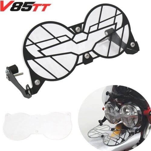 NEW Motorcycle V85TT For Moto Guzzi V85 TT Folding Headlight Guard Protector Grill Double Protection