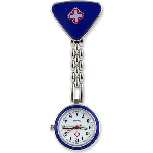 Gift Stainless Steel Nurses FOB Watch Clip-on Hanging Brooch Quartz Key Ring Pocket watches relogio bolsillo para hombres