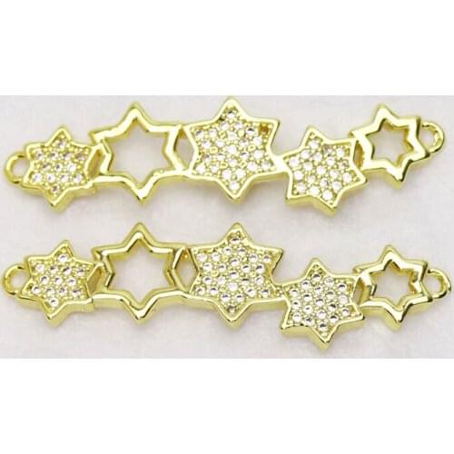 10Pcs Star pendant Connector Charms Jewelry Accessories Jewelry pendant Gift Mix color jewelry Pendant 8392