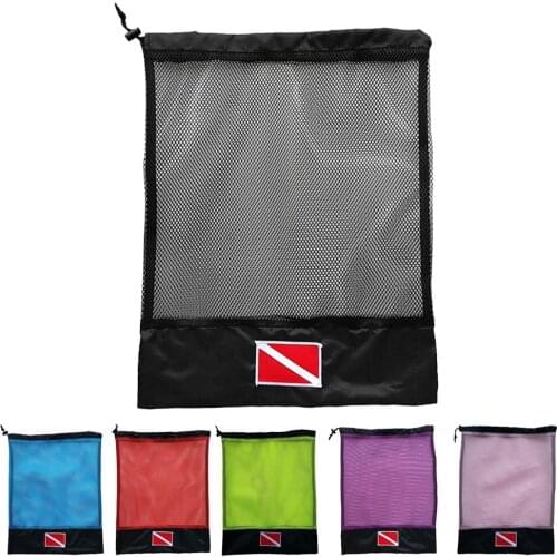 Portable Durable Mesh Gear Bag for Scuba Diving Snorkeling Swim Mask Goggles Mouthpiece Regulator SMB Surface Marker Buoy