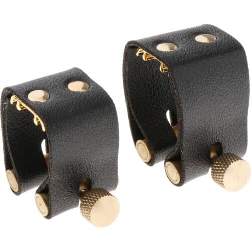 Pro Saxophone Mouthpiece Ligature Clip Fastener Clamp Durable Fastener Cap for Alto/Tenor Sax Saxophone Mouthpiece