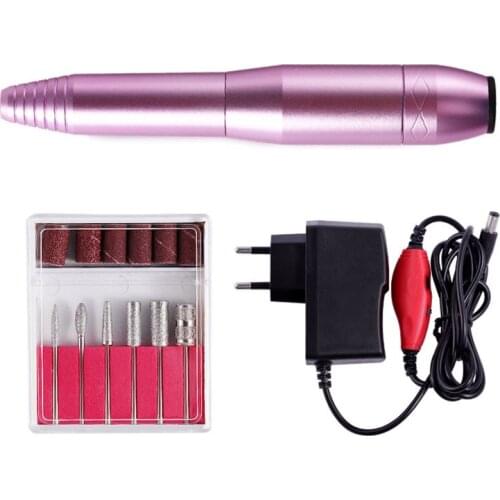 Professional Electric Manicure Machine Nail Drill Kit Pen Shaped Portable Electric Pedicure Nail File Drill Nail Art Tools