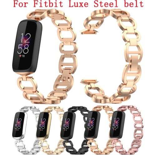 Stainless Steel Band For Fitbit Luxe Smart watch Fashion bracelet for Fitbit luxe Waterproof Wrist Replacement Strap Accessories